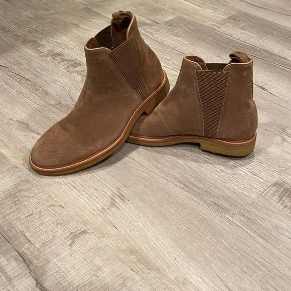 John Varvatos Brown Suede Chelsea Boots in 10.5 John Varvatos Men main image 3